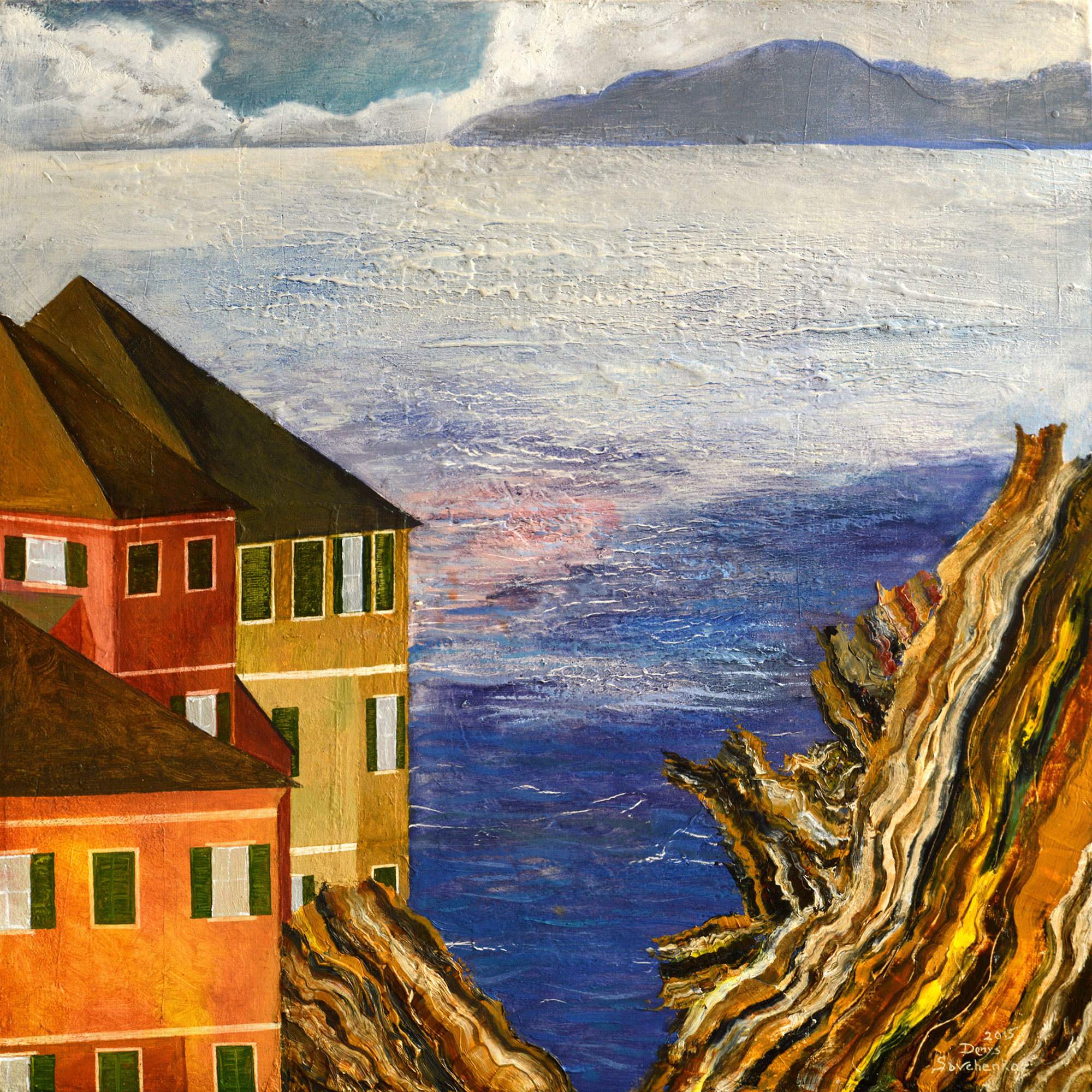 Denys Savchenko. Oil painting. Landscape. Liguria