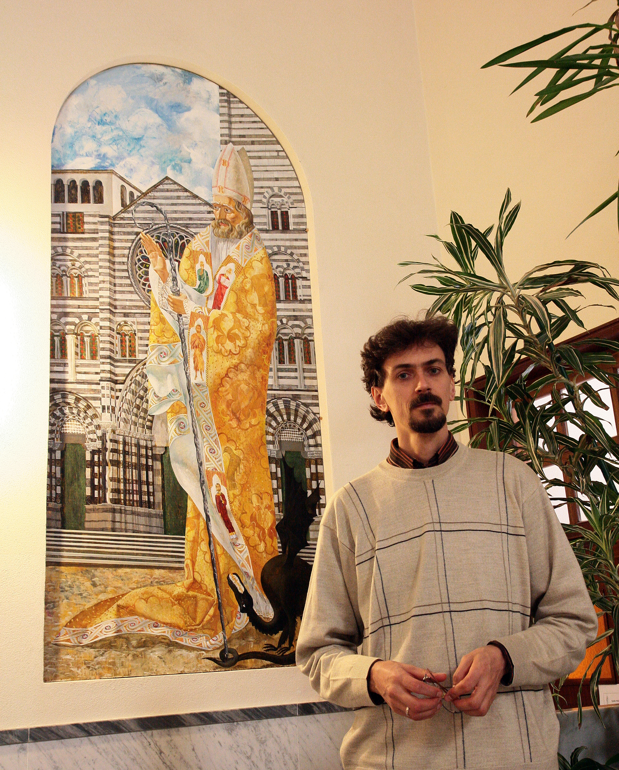 Denys Savchenko. painting "Saint Siro"