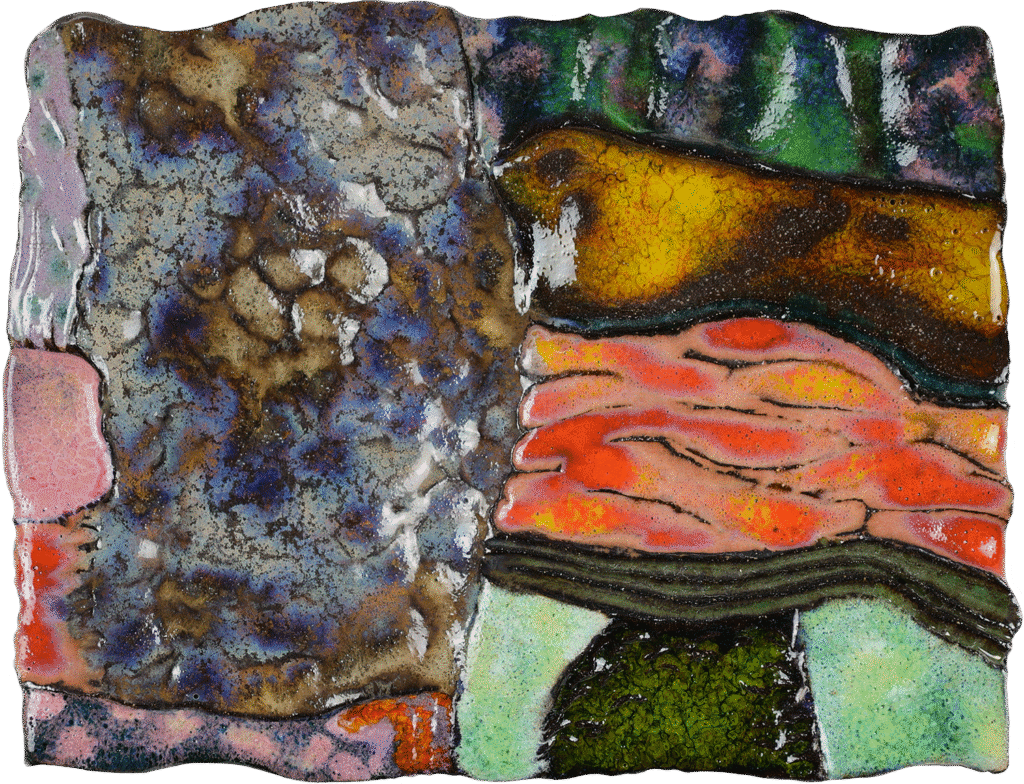 Ceramic relief artwork by Denys Savchenko.
